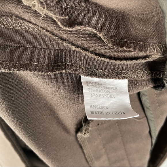 Lena Gabrielle Women’s Dress Pants Size 8 Brown Mid Rise Work Trousers - Picture 6 of 7